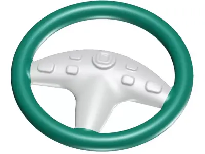 Toddler Steering Wheel Toy 3D model