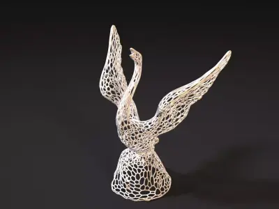 Swan figurine 3D print model