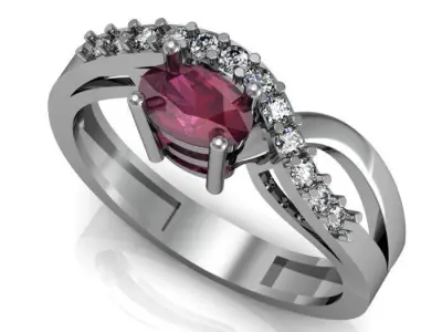rubi daimond ring 3D print model