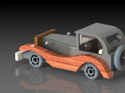 vintage-car 3D model