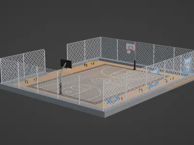  Basketball Stadium - Oklahoma City Thunder Low-poly 3D model