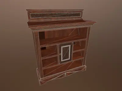 Antique Cupboard -PBR Game Ready 3D model Low-poly 3D model