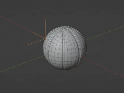 Basketball Low-poly 3D model