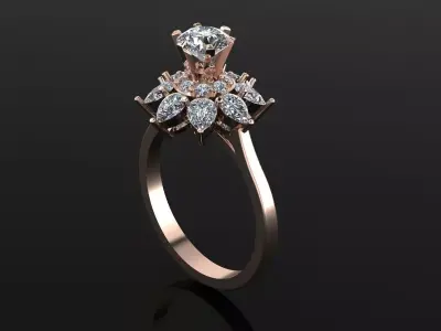 Solitaire Ring Free 3D print model purchase