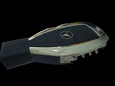 Mercedes keyring 3D model 3D model