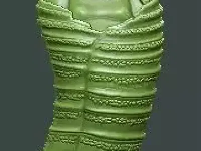 Maitreya holds bat Free 3D print model