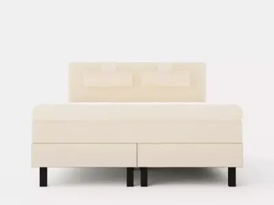 Lucky Continental Bed 160x200 Memory Mattress Low-poly 3D model