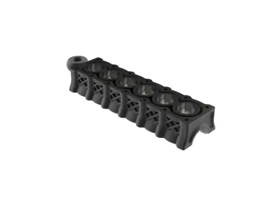 Inline 6 Cylinder Engine Block Keychain 3D print model