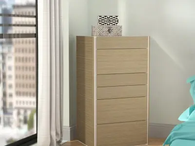 Mcinturff Drawer Chest Free 3D model