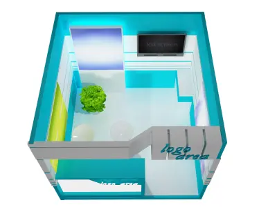Booth Exhibition Stand a41 3D model