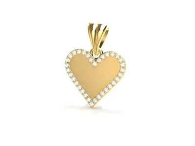 Heart Pendant 3D print model order