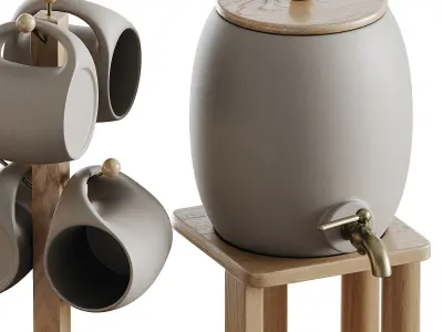 Decorative set 04 3D model