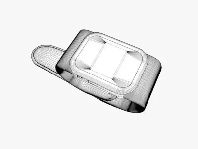 Electronic Wristwatch 3D model