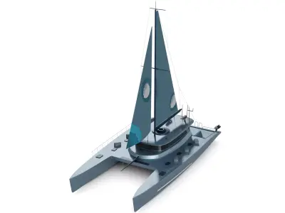 Catamaran 3D model