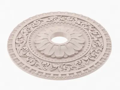 Classic Ceiling Medallion 07 3D model
