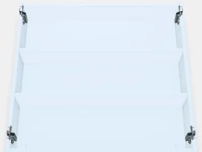 ENHET Wall cb w 2 shelves 3 Low-poly 3D model