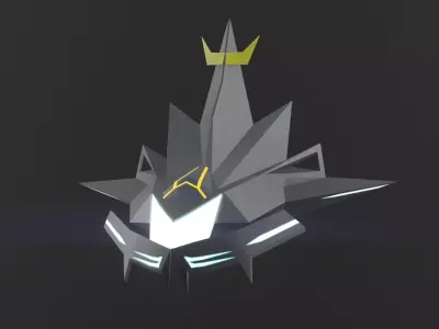 3DP Spaceships Collection - The Isa Low-poly 3D model