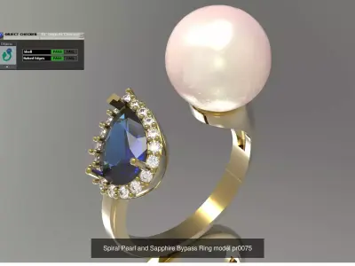 The Pearl Luminosity Ring Collection 3D Model Pack
