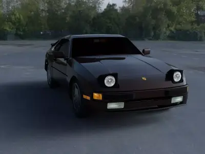 Porsche 944 S HDRI 3D model
