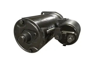 Starter Motor Low-poly 3D model