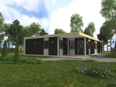 Motel modular 3D model