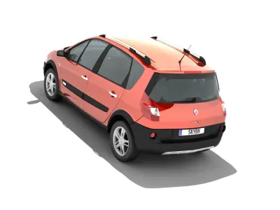 Renault Scenic II Conquest Low-poly 3D model