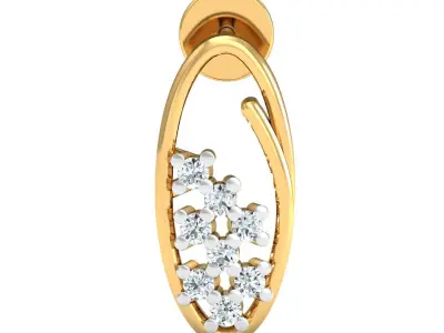 Solitaire Women Earring  3D print model