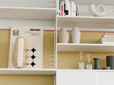  Blender creates living room home decoration renderings 3D model