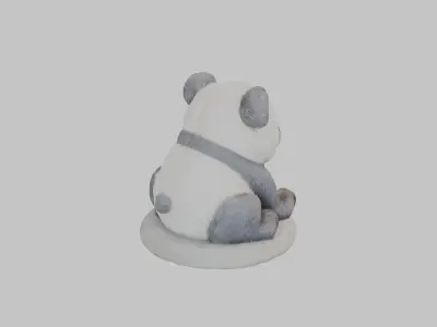 Animal Panda Craft Low-poly 3D model