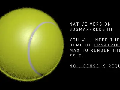 Realistic Tennis Ball 3D model