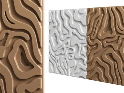 Wall art panel 03 3D model