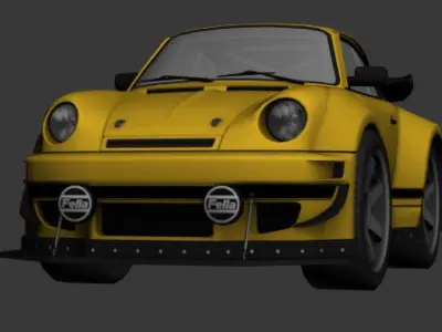 cartoon car vehicle 3d game ready model Low-poly 3D model-015 Low-poly 3D model