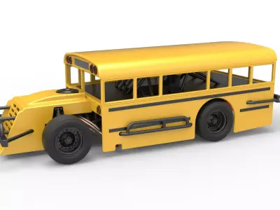 Outlaw Figure 8 Modified stock car as School bus Scale 1 to 25 3D print model