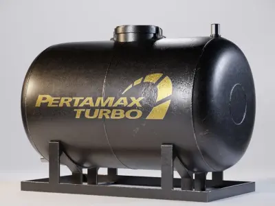 Fuel Tank 251x150x150 Low-poly 3D model