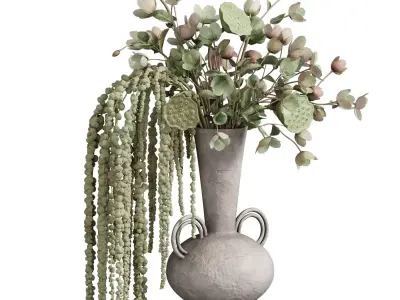 Flower In Vase 123 3D model