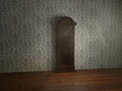 Floor clock 3D model