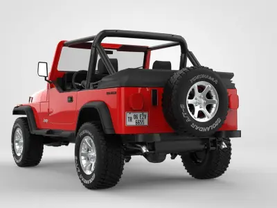 Jeep Wrangler YJ 1987 3D model