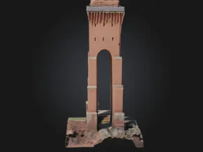 Water Tower Majesty  Industrial Grandeur Meets Timeless Utility 3D model