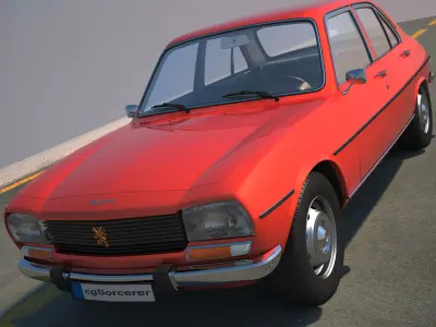  Peugeot 504 3D model
