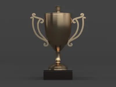 Trophy Cups 3D model 11