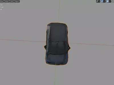 Electric car debree apocalypse textured for your Game Dev Low-poly 3D model