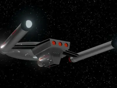 Detroyat-Class Destroyer TOS era Free 3D model