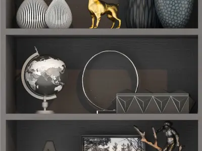 Set-173 eiffel tower shelf 3D model