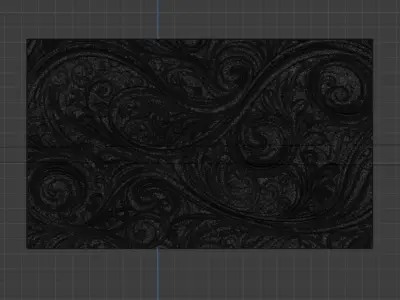 decor set wall panel wall relief mural CNC 56 3D model