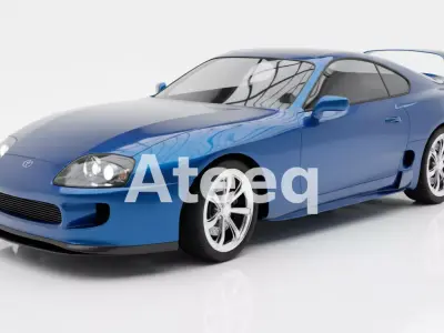Toyota Supra MK4 3D Model High-Quality Printable Car Model 3D model