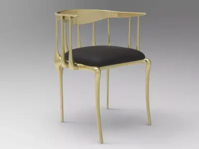 Tihiogre Dining Chair Low-poly 3D model