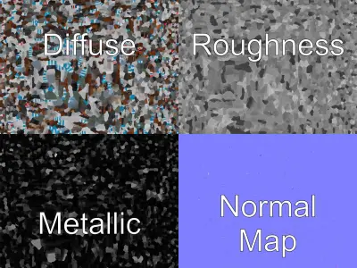 Stylized Barber Shop Urban Nostalgic Model Pack Low-poly 3D model