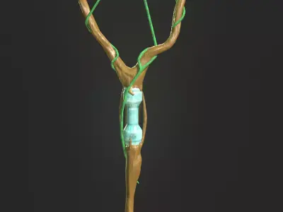 Magical Staff 2 Low-poly 3D model
