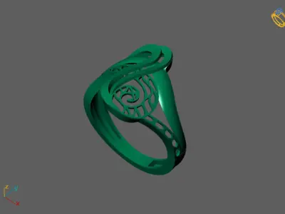 Fancy Womens Rings Plain Rings Ready STL 3DM Models Rings 3D print model order