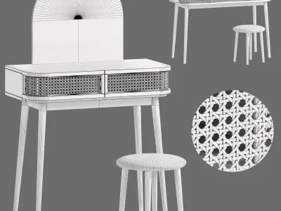 La Redoute Dressing Tables Set 1 3D model